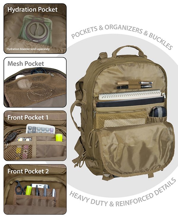 Military Tactical Laptop Backpack