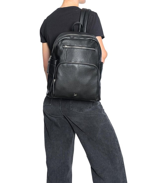 Focus Faux Leather Backpack