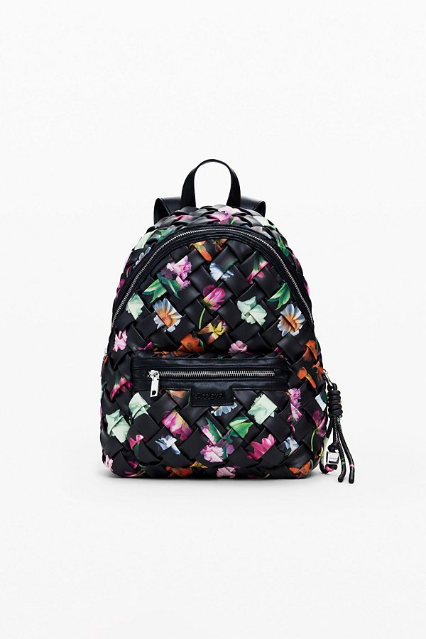 Women's Small braided floral backpack
